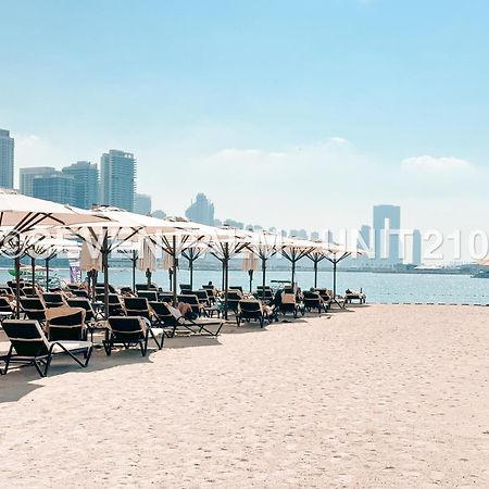 Luxus-Studio Mit Private Beach In Top-Lage, Meerblick & Infinity Pool! Dubaj Kültér fotó