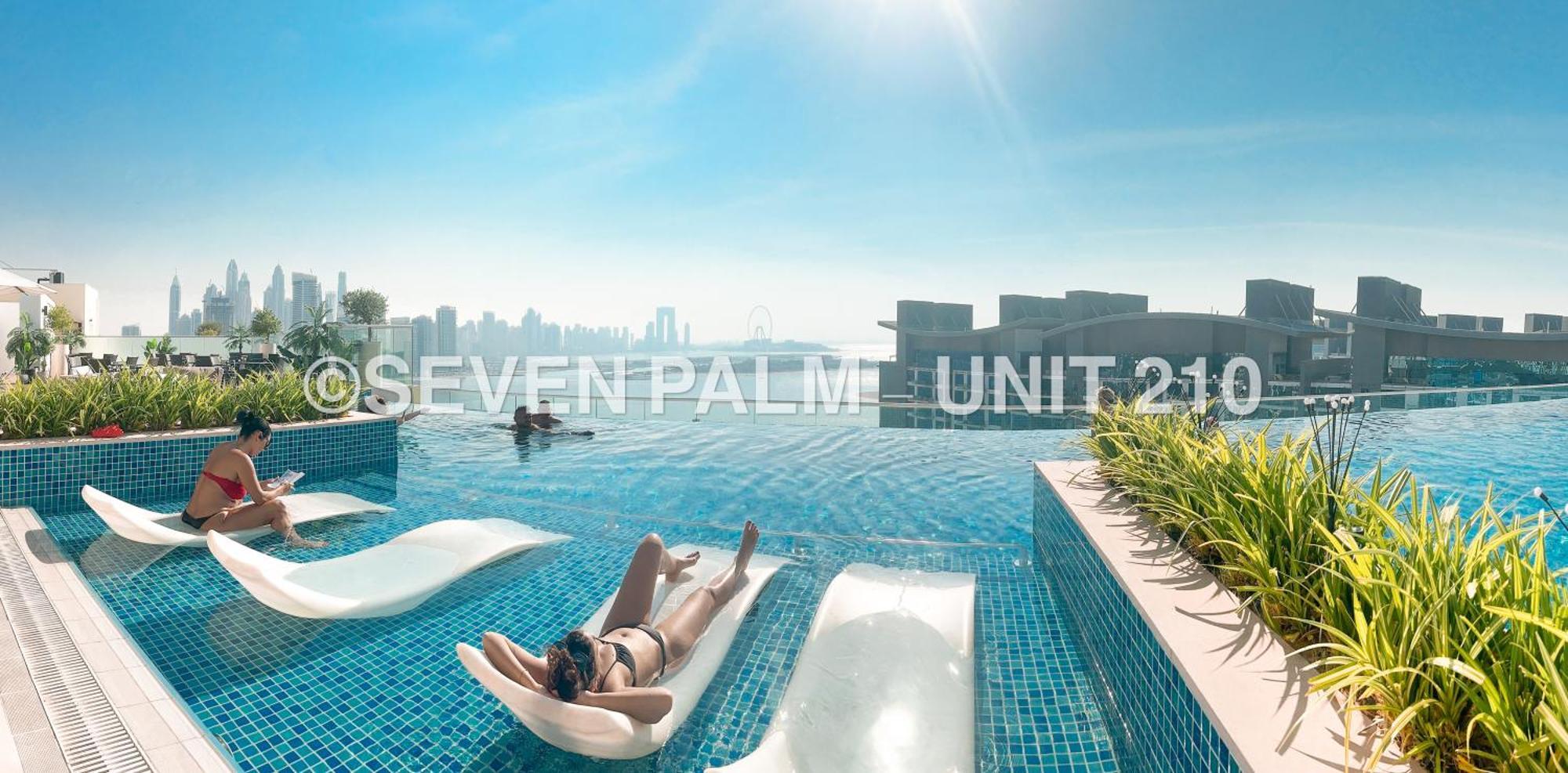 Luxus-Studio Mit Private Beach In Top-Lage, Meerblick & Infinity Pool! Dubaj Kültér fotó