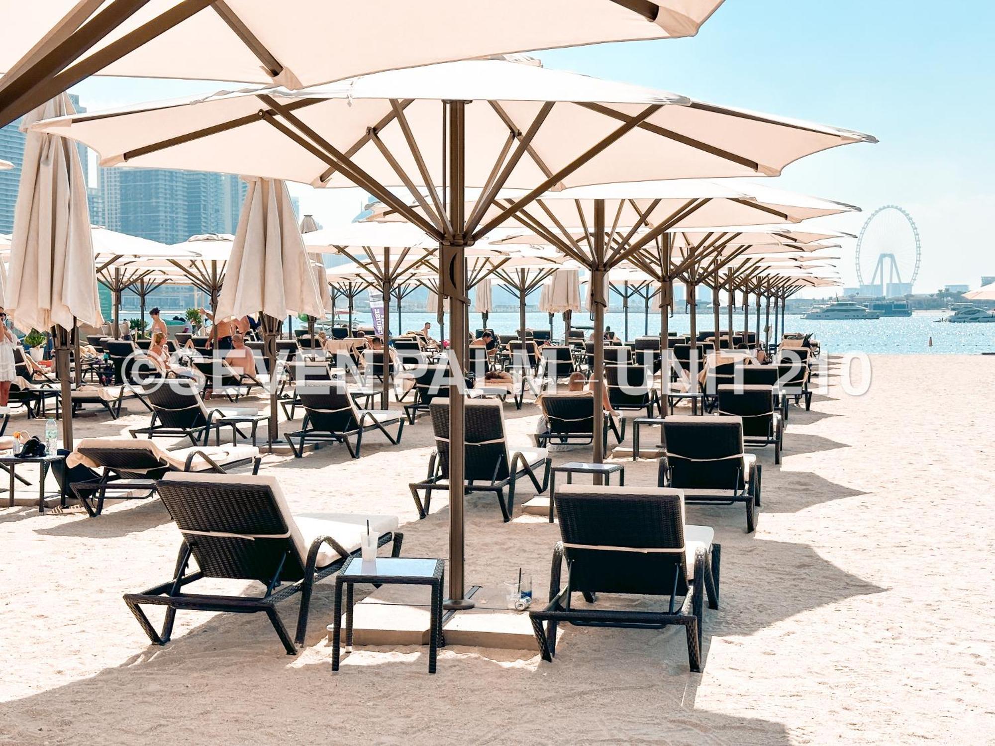 Luxus-Studio Mit Private Beach In Top-Lage, Meerblick & Infinity Pool! Dubaj Kültér fotó