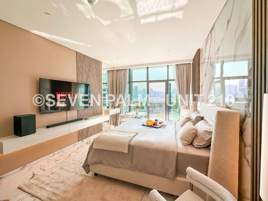 Luxus-Studio Mit Private Beach In Top-Lage, Meerblick & Infinity Pool! Dubaj Kültér fotó
